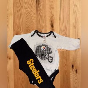 Gerber Steelers Bodysuit plus leggings